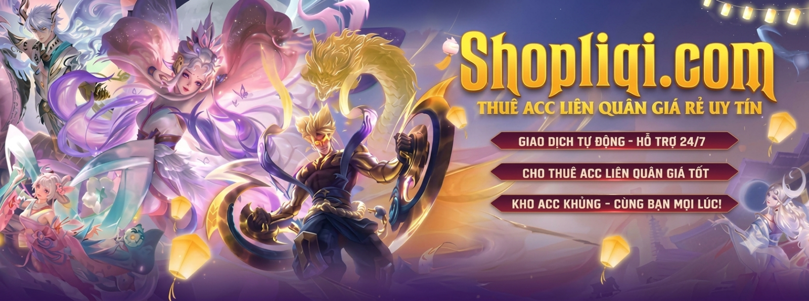 Shop acc liên quân - Mua bán acc liên quân tự động uy tín,giá rẻ
